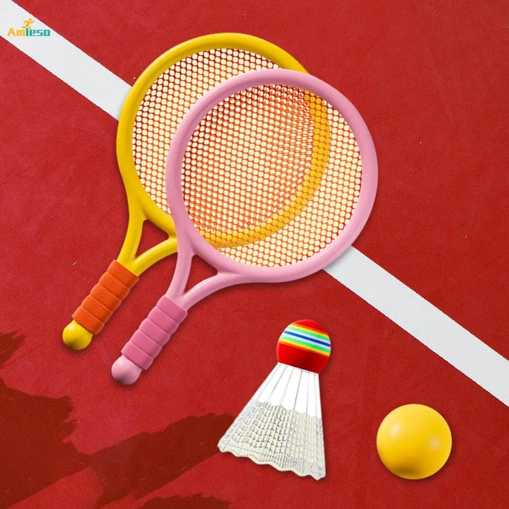 Kids%20Badminton%20Tennis%20Set%20Game%20Tennis%20Racquets%20Set%20for%20Beach%20Toys%20Girls%20-%20Image%203