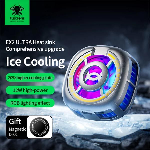 PLEXTONE EX2 Ultra RGB Magnetic Radiator Phone Cooler
