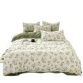 Home Textile Water Wash Four Piece Bedding Set, Summer and Winter Blanket, Large Sheet Bed Bed Sheets and Pillowcases Bed Set. 