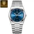 Men's Watch Eid Special Discount Poedagar 930 model new luxury fashion waterproof stainless steel quartz movement wrist-watch. 