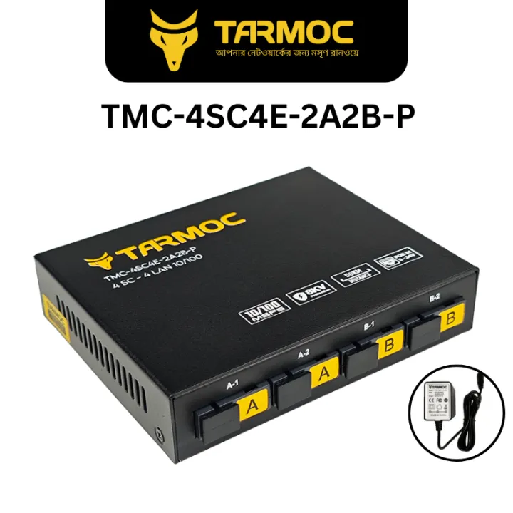 Tarmoc%20TMC-4SC4E%20Lighting%20Protection%20Optical%20Fiber%20Transceiver%20Media%20Converter%20Transceiver%20Fiber%204%20SC%204%20RJ45%2010/100%20Mbps%20PoE-In%205-24V%20Single%20Mode%20Single%20Fiber%20-%20Image%209