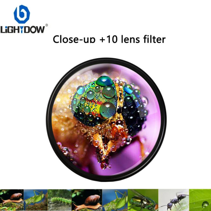 Lightdow Lens Filter Macro Close Up +10 49mm 52mm 55mm 58mm 62mm 67mm 72mm 77mm 82mm for Canon Nikon Sony Camera Lens Filter