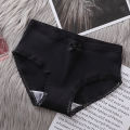 Soft Rib Milk-Silk Panty – Breathable Mid Waist Comfortable Underwear.