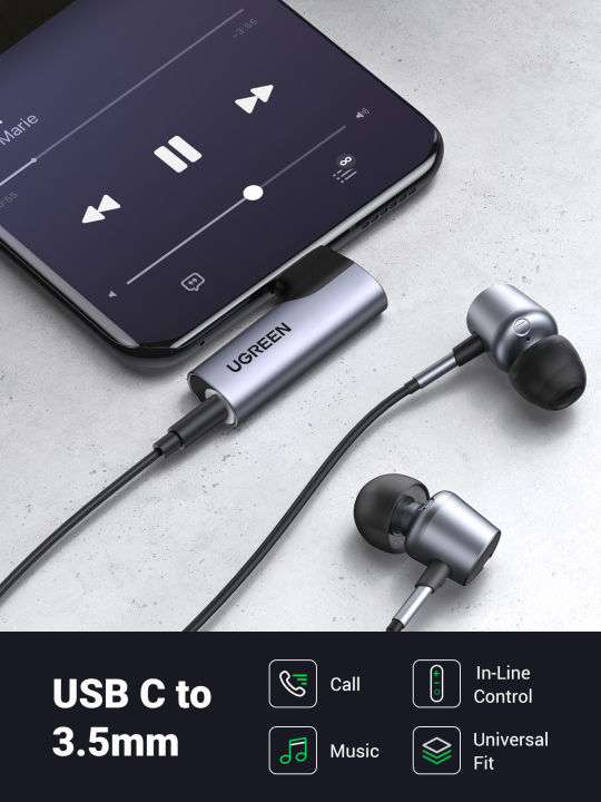 UGREEN%20USB%20C%20to%203.5mm%20Headphone%20Adapter,%20Type%20C%20Dongle%20Audio%20Jack%20Converter%20with%20DAC%20Chip%20Compatible%20for%20Galaxy%20Note20%20Ultra/Note20/S20/Note10/S10,%20Pixel%204%203%202%20XL,%20iPad%20Pro%202020/2018,%20OnePlus%20and%20More%20-%20Image%208