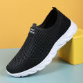 Summer Sneakers Men Shoes Breathable Mesh Lightweight Walking Casual Shoes Slip-On Driving Men's Loafers Zapatos Casuales BunnyGarden.