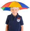 Head Umbrella Hat for Kids and Adults, Hands Free Umbrella Clear for Rain Sunny Golfs.