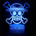 【Solitary waves】One Piece Zoro Luffy Nami Anime Night Lights Action Figure 3D LED Color Changing Toys Doll Usopp Sanji Chopper Hancock Xmas Gift. 