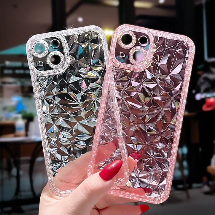 Luxury%20Crystal%20Glitter%20Diamond%20Pattern%20Phone%20Case%20For%20iPhone%2013%2012%2011%2014%20Pro%20Max%20Plus%20X%20XR%20XS%20Max%2011%20Clear%20Shockproof%20Soft%20Cover%20-%20Image%203