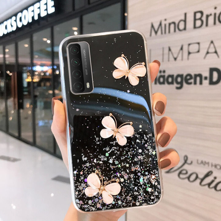 Phone%20case%20Huawei%20Y7A%20Shiny%20Ring%20Case%20Glitter%20Soft%20Transparent%20Butterfly%20Cases%20For%20Huawei%20Y7A%20Back%20Cover%20Stars%20Moon%20Girls%20-%20Image%202