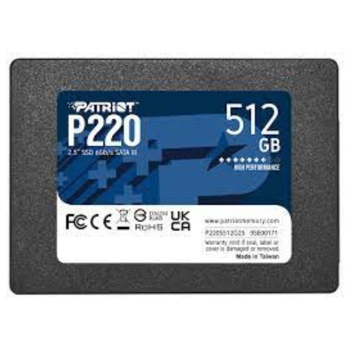 Patriot P220 512GB 2.5" 6GB/S SATA III SSD