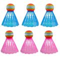 4pcs LED Lighting Badminton Birdies Glow in The Dark Night Nylon Shuttlecock L43E. 