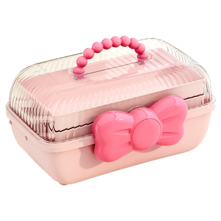 Storage%20Boxes%20for%20Children'S%20Hair%20Accessories%20Necklaces%20Headbands%20Hairpins%20and%20Bows%20Foldable%20Desktop%20Dustproof%20Storage%20Reusable%20B%20-%20Image%202