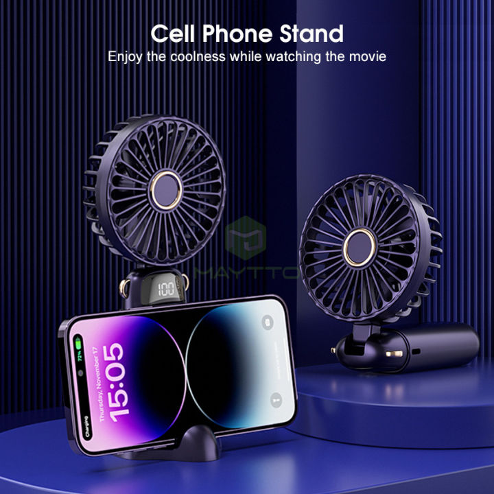 Maytto%20Portable%20Fan%20LED%20Digital%20Display%20Foldable%20Handheld%20Fan%2090%C2%B0Telescopic%20Folding%20Fan%205%20Wind%20Speed%20Dormitory%20Rechargeable%20Fan%20Quiet%20Fashion%20Fan%20Low%20Noise%20Flexible%20Fan%20Hang%20Neck%20/%20Handheld%20/%20Desktop%20Fan%20Pocket%20Size%20for%20Indoor%20Outdoor%20-%20Image%205