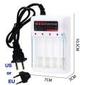 Rechargeable Battery 1.5V AA 3600Mah 1.5V AAA 3200Mah Alkaline with Charger for Computer Clock Radio Video Game Digital Camera.