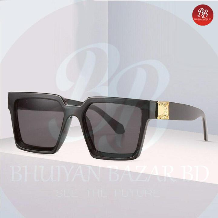 Classic square black frame black lens sunglasses for man woman - Sun Glass For Men - Sun Glass For Men - Sun Glass For Men