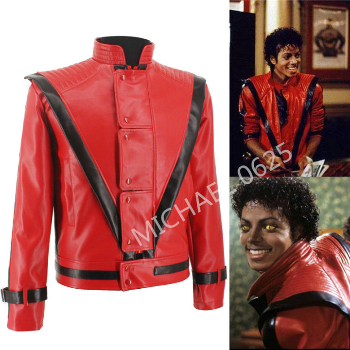 Rare%20Classic%20MJ%20MICHAEL%20JACKSON%20Thriller%20Night%20Red%20Leather%20Jacket%20For%20Fans%20Best%20Halloween%20Costume%20Christmas%20Gift%20in%201980s%20-%20Image%202