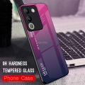 【Worldwide Delivery】 Vantime for v29e 5G case gradient phone hard back cover. 