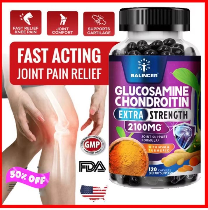 Glucosamine Chondroitin MSM Turmeric Boswellia - Joint Support Supplement for Joint Health and Joint Function Support