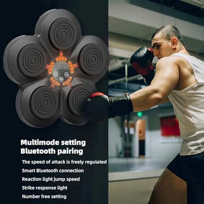 Boxing Traing Machine Wall Mat for Children, Smart Music Boxing