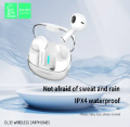 VDENMENV DL33 Transparent design TWS Noise Reduction Stereo Earbuds Handfree Call Headset with Mic and Charging Case. 