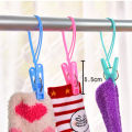 12pcs/set Windproof Clothespins Plastic Laundry Clip Portable Bra Socks Hanger hook quilt clothing clip Hanging Rope Clothes Peg. 