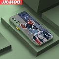 JIUMOO For Huawei Nova 5 Huawei Nova 5 Pro Case Fashion Simple Bear Frosted Transparent Back Cover Lens Camera Protect Phone Case Edge Full Cover Casing Hard Cases.