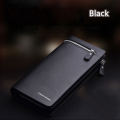 DEABOLAR Men Wallets Classic Long Style Card Holder Quality Zipper Large Capacity Big for Cell phone Wallet.