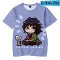 Selling Hot Anime Demon Slayer 3D Cartoon Print Kids Casual Tees Girls Cute T-Shirt Clothes Boys Tshirt Summer Fashion Tops Sale.