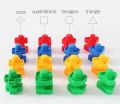 5 Set Screw Building Blocks Nut Shape Match Puzzle Toys For Children Infant Montessori Shape Color Recognize Educational Toys. 