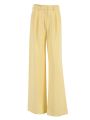Mnealways18 Elegant Yellow Formal Trousers Women High Waisted Wide Leg Pants Female Office Work Spring Long Pants Solid Pockets.