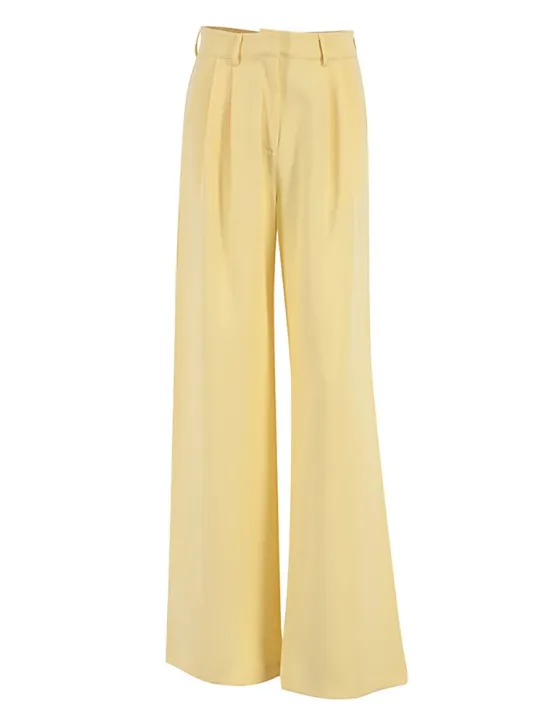 Mnealways18%20Elegant%20Yellow%20Formal%20Trousers%20Women%20High%20Waisted%20Wide%20Leg%20Pants%20Female%20Office%20Work%20Spring%20Long%20Pants%20Solid%20Pockets%20-%20Image%202