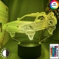 Science Fiction Car Led Night Light for Kids Bedroom Decor Unique Birthday Gift for Children Study Room Desk 3d Lamp Sci-fi Car.