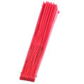 Bamboo structure of Tai Wushu martial arts hand Fan Red. 