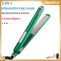 Ubeator -2 IN 1 Portable Hair Straightener Curler 3D Floating Splint Flat Iron,Air Fringe-684. 