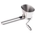 Hand-operated Stainless Steel Parsley Shredder Vegetable Cutter Manual Grinder.
