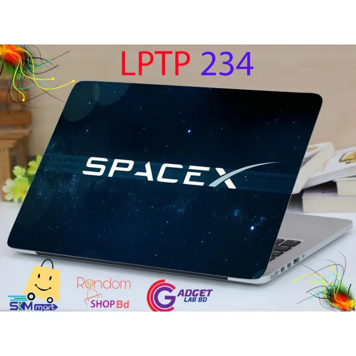 LPTP%20-%20234%20Spacex%20logo%20Laptop%20Sticker%20Laptop%20Skin%20Sticker%20&%20Laptop%20Skin%20for%20laptop%20Back%20Side%20Decoration%20-%20Image%202