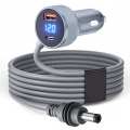 For Starlink Mini Car Charger DC Power Cable Cigarette Lighter 12V-48V with Digital Display Durable USB-C 140W USB-A 35W Ports. 
