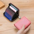 Muma #LY010 Genuine Leather Credit Card Holder FRID Card Wallet Business Card Holder for women's.