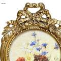 Antique Photo Frame Round Tabletop and Wall Hanging for Home Decoration. 