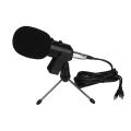 BM-100FX / BM-750 Studio USB Condenser Microphone With Desktop Stand + Anti-Wind Foam Cap+ 3.5mm Computer Microphone Input Interface For Broadcast Vocals, Network Singing and Musical Instruments Recording. 