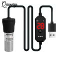 Qiunery Aquarium Heater 20W/25W Adjustable Submersible Mini Fish Tank Heater With Digital Display External Temperature Controller For Freshwater Seawater.