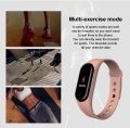 100% original  M4 Color Screen Smartwatch IP67 Fitness Smart Watch Heart Rate Blood Pressure Sleep Monitoring Smart Bracelet. 