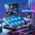 ICE COOREL Gaming Laptop Cooler 8 Fans 2 USB Ports With RGB Light HD Display Laptop Cooling Pad Adjustable Notebook Cooler Stand. 