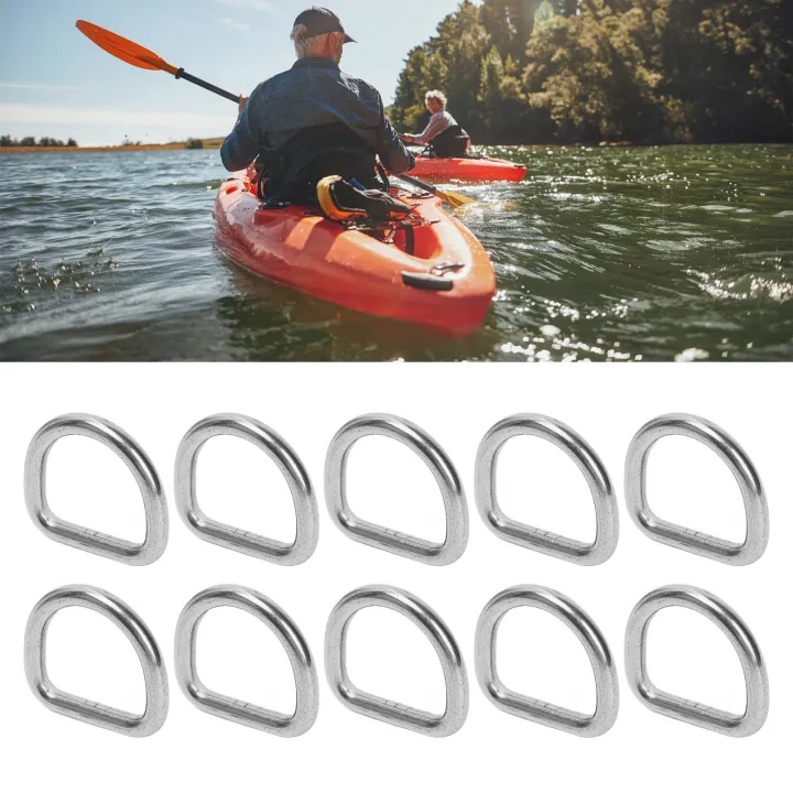 Hardware%20D%20Buckle%20Ring,%20Sturdy%2010%20PCS%20316%20Stainless%20Steel%20D%20Ring%20Slippy%20Surface%20for%20Surfboard%20-%20Image%203