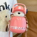 New Smart Earphone Bear Food Grade 316 Stainless Steel High Appearance Straw Student Children's Water Pot Insulation Cup. 