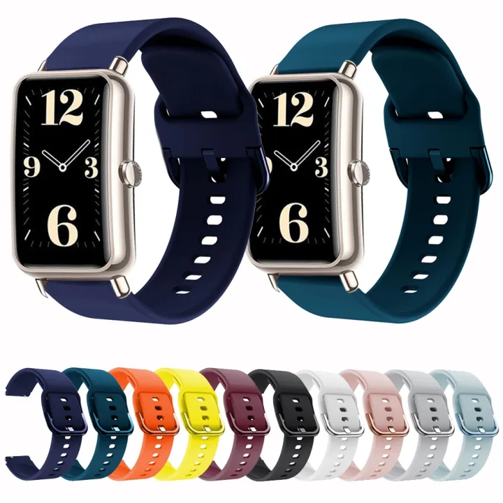 Watch%20Strap%20For%20Huawei%20Fit%20Mini%20Color%20Buckle%20Silicone%20Watch%20Band%20-%20Image%204