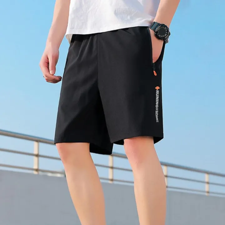 Men%20Shorts%20Mid-Rise%20Elastic%20Waistband%20Sports%20Zipper%20Pockets%20Wide%20Leg%20Male%20Shorts%20Summer%20Ice%20Silk%20Short%20Sweatpants%20Men's%20Clothing%20-%20Image%203