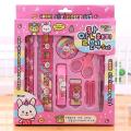 10pcs Kids Stationery Set For Girls and Boys-Pink.