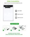USB TYPE-C 3.1/3.0/2.0 HDD Enclosure 2.5inch Serial Port SATA SSD Hard Drive Case Support 6TB transparent Mobile External HDD. 