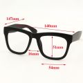 Cubojue Reading Glasses +150 200 250 Men Women Prescription Eyeglasses Frame Male Thick Black Vintage Nerd Spectacles Anti Blue.